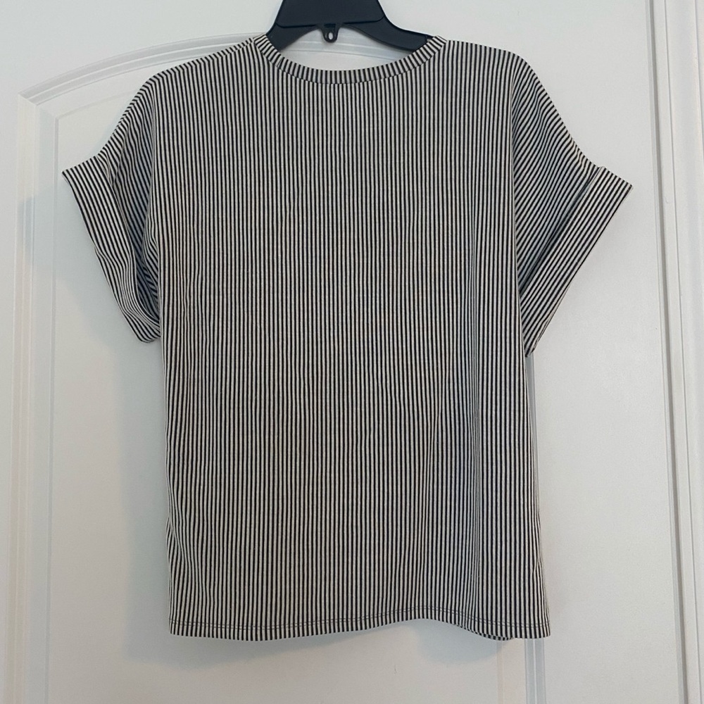 Express Monochrome Striped Top